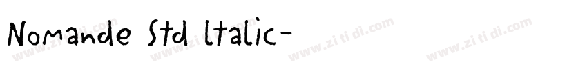 Nomande Std ltalic字体转换